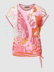 T-shirt zdobiony kamieniami od Betty Barclay Fuksjowy - 42