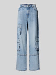 Wide leg jeans met cargozakken, model 'Leni' van Hugo Blue - 42