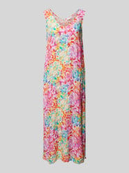 Midikleid mit floralem Muster von Milano Italy Pink - 23