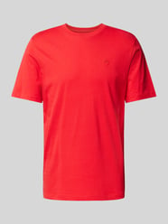 Regular fit T-shirt met labelstitching van Scotch & Soda Rood - 23