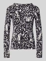 Langarmshirt mit Katzenmotiv-Print von Marc Cain - 3