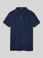 Poloshirt mit Logo-Stitching von Polo Ralph Lauren Teens Blau - 4