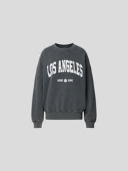 Sweatshirt mit Label-Print von Anine Bing Schwarz - 5