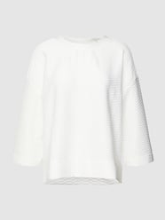 Sweatshirt met structuurmotief van s.Oliver RED LABEL Wit - 2