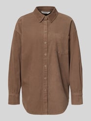 Relaxed fit overhemdblouse van puur katoen, model 'AIME-MOXI' van Only Beige - 33