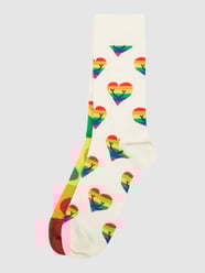 Sokken met stretch per 2 paar van Happy Socks Wit - 14