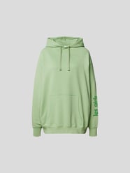 Oversized Hoodie mit Label-Print von Les Girls Les Boys Grün - 2