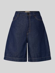 Bermudy z szeroką nogawką z mieszanki bawełny i lnu model 'OZONO' od Weekend Max Mara - 1