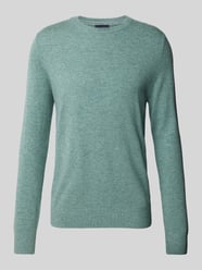 Gebreide pullover met ribboorden van Christian Berg Men Groen - 33