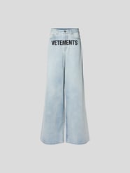 Loose Fit Jeans mit Label-Stitching von VETEMENTS Blau - 8