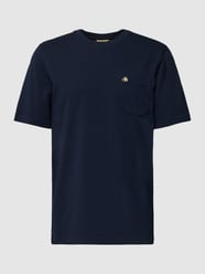T-shirt met borstzak van Scotch & Soda Blauw - 46