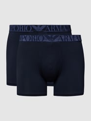 Trunks im 2er-Pack mit Brand-Schriftzug von Emporio Armani Blau - 17