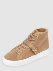 High Top Sneaker aus Veloursleder von CK Calvin Klein Beige - 44