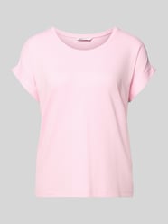 T-shirt o kroju regular fit z mieszanki wiskozy model „MOSTER” od ONLY Fuksjowy - 13