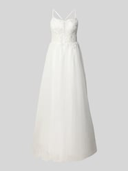 Brautkleid mit floralem Spitzenbesatz von Mascara - 30