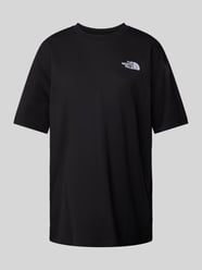 Oversized T-Shirt mit Logo-Stitching von The North Face Schwarz - 5