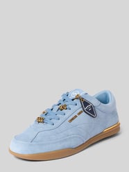 Sneakersy ze skóry z ozdobnymi perełkami model 'NOLAN LACE UP' od MICHAEL Michael Kors - 41