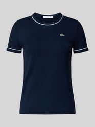 t-shirt o kroju slim fit z mieszanki bawełny od Lacoste - 4