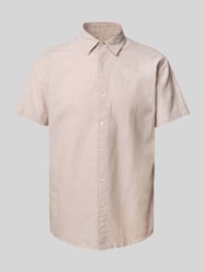Slim Fit Freizeithemd mit 1/2-Arm Modell 'BREEZE' von Jack & Jones Beige - 35