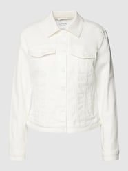 Jeansjacke mit Label-Details von comma Casual Identity Weiß - 44