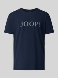 T-shirt męski JOOP! Collection;Mieszanka bawełny z dodatkiem streczu;Prosty krój;Okrągły dekolt z prążkowanego ściągacza;Nadruk z logo;Długość tyłu w rozmiarze M: 70 cm od JOOP! Collection - 36