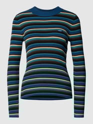 Strickpullover mit Streifenmuster Modell 'CREW' von Levi's® Türkis - 14