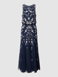 Cocktailjurk met pailletten van Adrianna Papell Blauw - 14