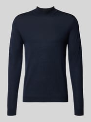 Slim Fit Strickpullover aus reiner Schurwolle mit Stehkragen von ROY ROBSON - 11