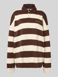 Oversized Poloshirt mit Streifenmuster von Karo Kauer - 21