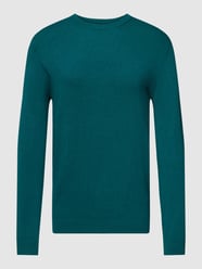 Strickpullover mit gerippten Abschlüssen Modell 'VALENTIN' von MCNEAL Blau / Türkis - 41