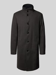 Lange jas met opstaande kraag en steekzakken van Christian Berg Men - 35
