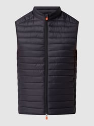Steppweste mit Stehkragen Modell 'ADAM' von SAVE THE DUCK Grau / Schwarz - 39