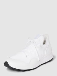 Sneakersy skarpetkowe z fakturowanym wzorem od Polo Ralph Lauren Biały - 3