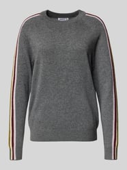 Gebreide pullover van kasjmier met contraststrepen van Jake*s Casual - 24