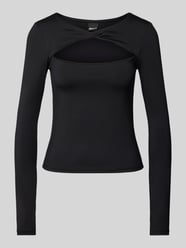 Longsleeve mit Cut Out von Gina Tricot Schwarz - 29