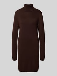 Knielange gebreide jurk met col van More & More - 8