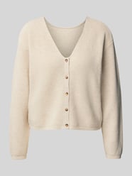 Cardigan mit V-Ausschnitt Modell 'Klaka' von MSCH Copenhagen Beige - 24