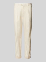 Regular Fit Hose mit Bundfalten Modell 'olimpo' von Mango Beige - 42