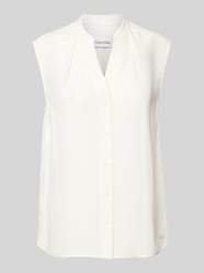 Bluse mit durchgehender Knopfleiste von Calvin Klein Womenswear Beige - 17