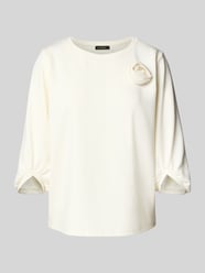 Sweatshirt met broderie anglaise van More & More - 34