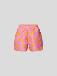 Badehose mit floralem Allover-Muster von Jacquemus Pink - 21