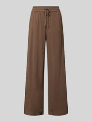 Regular Fit Weite Hose aus Viskose-Leinen-Mix Modell 'VIVA-GULIA' von Selected Beige - 12