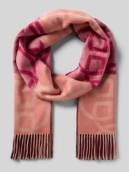 Schal aus Wolle mit Fransen Modell 'MONOGRAM WOOL SCARF' von Gant Bordeaux - 42