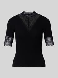 t-shirt o kroju slim fit z mieszanki wiskozy model 'Tilde' od ONLY - 1