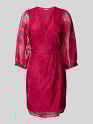 Wickelkleid mit 3/4-Arm Modell 'Dovie' von mbyM Bordeaux - 16