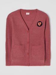 Cardigan aus Samtgarn  von s.Oliver RED LABEL Rosa - 30