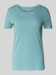 T-Shirt mit geripptem Rundhalsausschnitt von Christian Berg Woman - 13