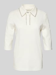 Blusenshirt mit Umlegekragen und Ziersteinbesatz von Marc Cain - 14
