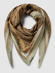 Schal mit Allover-Muster Modell 'AVIANA' von Guess Weiß - 45
