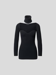 Pullover mit Herzausschnitt von Arch4 Grau - 1